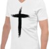 Native Raven Ash Wednesday Unisex Short Sleeve V-Neck Men's Christian T-Shirt (3)