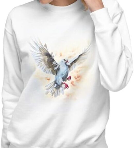 Native Raven Dove Women's Premium Sweatshirt (4)