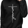 Native Raven Saved Cross Sweatshirt For Women Christian Message Premium Material Crew Neck Pullover (1)