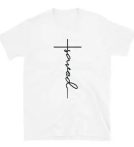 Christian Shirts for Women "Saved" Short Sleeve Tee Catholic T-Shirts