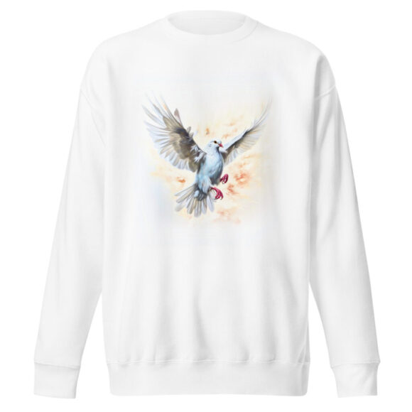 Dove Christian Sweatshirt For Women Premium Material Crew Neck Pullover