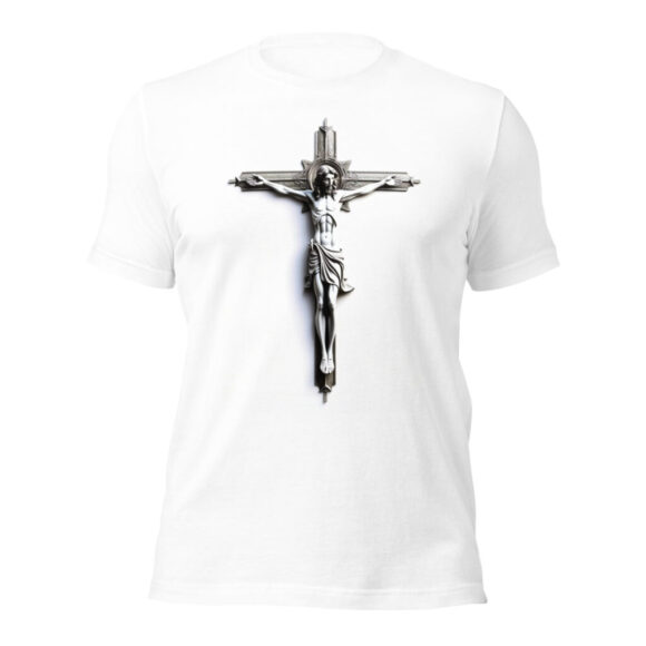 Jesus Cross Men's Organic Cotton Christian T-shirt by Native Raven