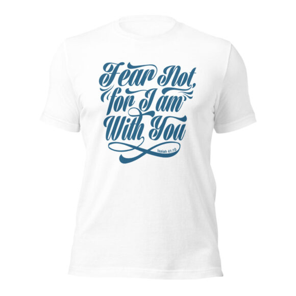 Fear Not For I Am With You Men's Organic Cotton Christian T-shirt by Native Raven