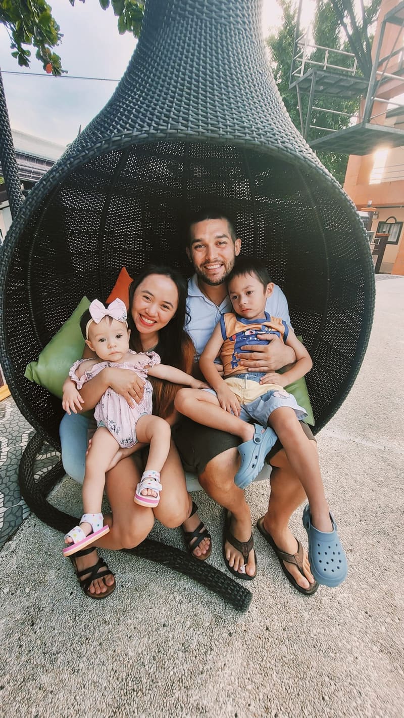 Peter Heise with his family